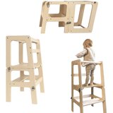 Monkey Gym Kuhinjski Pomočnik Učni stolp in stolček 2 V 1 Lama - Les, (5000081498) | Shoptok.si