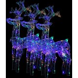  Božični severni jeleni 3 kosi 60x16x100 cm iz akrila, (20707830) | Shoptok.si