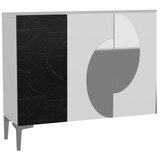 Hanah home komoda afra KM120 white royal marble silver | ePonuda.com