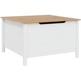  Klubska miza HILL Bela in medena rjava 79.5 x 79.5 x 49 cm, (5000295549) | Shoptok.si