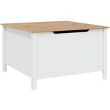  Stolić za kavu s ladicama Bijela i medeno smeđa 79.5 x 79.5 x 49 cm - Bijela i medeno smeđa | shoptok.hr