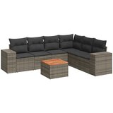  7-dijelni set vrtnih sofa sivi od poliratana | shoptok.hr
