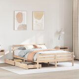 vidaXL Okvir kreveta bez madraca 140 x 190 cm od masivne borovine | shoptok.hr
