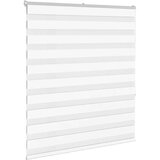 vidaXL zebra senčilo bela 125x150 cm tkanina širina 120,9cm poliester | Shoptok.si