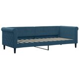  Dnevni krevet na razvlačenje plavi 80 x 200 cm baršunasti | shoptok.hr
