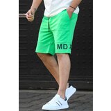 Madmext Men's Green Printed Bermuda Shorts 5493 Cene