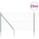 vidaXL Heksagonalna ograda Zelena 1.4x25 m Čelik | shoptok.hr
