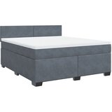  Krevet s oprugama i madracem tamnosivi 180x200 cm baršunasti | shoptok.hr