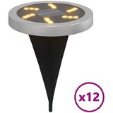  Solarna podna svjetla sa šiljcima za tlo 12 kom topla bijela | shoptok.hr