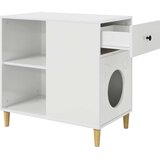  Mačja Kuća Sjajno bijelo 72 x 42.5 x 70 cm Konstruirano drvo | shoptok.hr