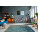 Kayoom RAVNO TKANA PREPROGA Blaze 100 Multi / Blau 115/170 cm modra, večbarvno | Shoptok.si
