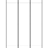 Sobna pregrada s 3 panela bijela 150 x 200 cm od tkanine | shoptok.hr