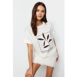 Trendyol T-Shirt - Ecru - Relaxed fit | shoptok.hr
