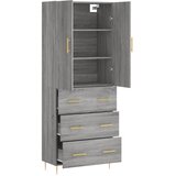  Visoka komoda siva sonome 69,5x34x180 cm od konstruiranog drva | shoptok.hr