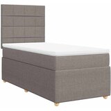  Krevet s oprugama i madracem smeđesivi 80x200 cm od tkanine | shoptok.hr