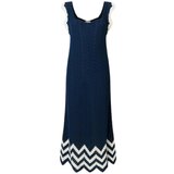 PepeJeans Dolge obleke PL953717 588 Modra Cene