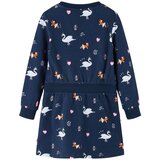  Dječja haljina s dugim rukavima modra 128 | shoptok.hr