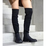 Gemre Scarlett black fabric boots with matte finish | shoptok.hr