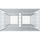  Gabionski uzdignuti krevet Srebrno 90 x 50 x 150 cm - 90 x 50 x 150 cm | shoptok.hr