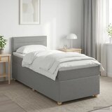  Boxspring krevet s madracem Svjetlosiva 90 x 190 cm Tkanina - Svjetlosiva 90 x 190 cm Dizajn linija | shoptok.hr