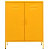 Ormarić za pohranu boja senfa 80 x 35 x 101,5 cm čelični | shoptok.hr