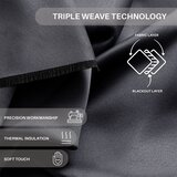 Restilo zasłona BLACKOUT kolor stalowy szarfa upinająca styl klasyczny taśma materiał blackout 140x300 | shoptok.hr