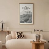  Plakat - Majestic mountain peak Elbrus mountain crown mountain landscape 40x60 Zlatni okvir s margom | shoptok.hr