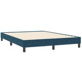  Okvir kreveta bez madraca tamnoplavi 140x210 cm baršun | shoptok.hr