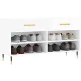  Klupa za cipele sjajna bijela 102x35x55 cm konstruirano drvo | shoptok.hr