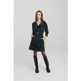 Legendww kosulja-haljina tamno zelene boje sa kaisem | ePonuda.com