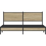 Metalni okvir kreveta bez madraca boja hrasta sonome 180x200 cm | shoptok.hr