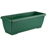 Plastična žardinjera Jadran (Vanjska dimenzija (D x Š x V): 50 x 20 x 17 cm, Plastika, Zelene boje) Cijene