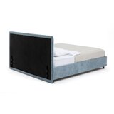 Bonami Selection Modra oblazinjena zakonska postelja z odlagalnim prostorom z ležiščem/roštom 180x200 cm Myra Slim Line - | Shoptok.si
