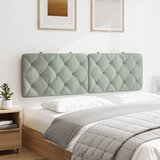  Jastuk za uzglavlje svjetlosivi 160 cm baršunasti | Eponuda.com