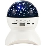 Lean Toys Noćno svjetlo Zvjezdani projektor 3-u-1 Bluetooth LED zvučnik Bijeli | shoptok.hr