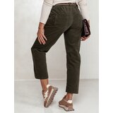 DStreet Spodnie damskie oversize FEMCORD z paskiem oliwkowe | Shoptok.si