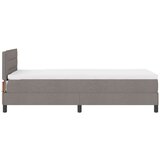 Box Spring krevet s madracem i LED svjetlom taupe 80 x 200 cm tkanina | shoptok.hr
