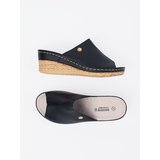 GOODIN Black women's wedge flip-flops | shoptok.hr