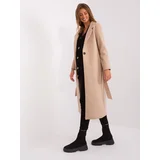 Fashion Hunters Beige coat with buttons OCH BELLA