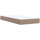  s oprugama i madrac cappuccino 100x200cm od umjetne kože | shoptok.hr