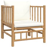  Vrtna sofa od bambusa s krem bijelim jastucima | Shoptok.si