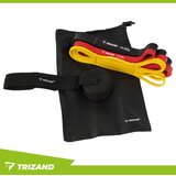 Trizand set elastičnih traka za vježbanje, 3 komada, s držačem za vrata | shoptok.hr