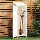 vidaXL Vrtno spremište bijelo 55 x 52 x 174,5 cm od masivne jelovine | shoptok.hr