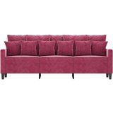  Trosjed crvena boja vina 180 cm baršunasti | shoptok.hr