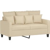  The Living Store Kavč dvosed krem 120 cm blago - Kavč Dvosed, (21449197) | Shoptok.si