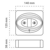 Greentech led panik lampa 2x3w 6000k ( EL03-6LF ) | ePonuda.com
