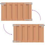  Vrtna vrata 100 x 80 cm WPC i aluminij Smeđa | shoptok.hr