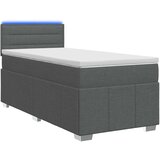  Boxspring krevet s madracem Tamnosiva 90 x 200 cm Tkanina - Tamnosiva 90 x 200 cm Dizajn linija | shoptok.hr