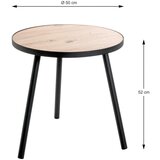MID.YOU mizica, črna, barve hrasta | Shoptok.si
