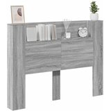  Krevetna ploča s LED-om Zidne Sivi Sonoma 140 x 16,5 x 103,5 cm | Eponuda.com
